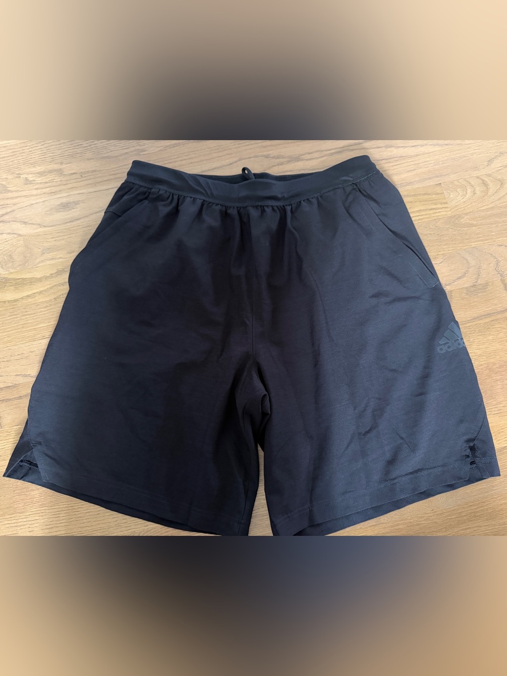 adidas Men's Black Athletic Drawstring Shorts